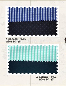 Últimas colecciones venta al por mayor precio razonable textil poli algodón tela escuela uniforme sólido pantalón raya camisa tela - Product Image 1