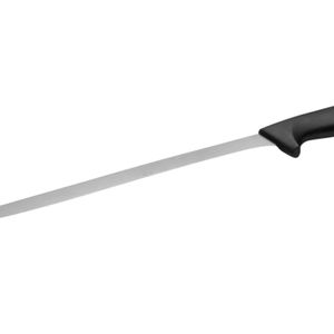 Cuchillos de Rebanar con Hoja Plateada Larga y Estrecha y Mango Negro para Cortar Jamón y Carne, Preparación de Alimentos de Precisión en la Cocina y Servicio - Product Image 2