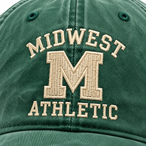 Casquette de baseball vintage de qualité supérieure, lavée, verte, avec broderie personnalisée, casquette en coton vieilli style Dad Hat - Product Image 4