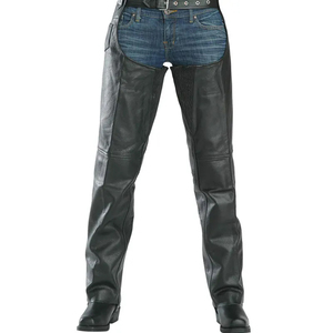 BAND BROTHERS Chaps pour hommes en cuir véritable style western - Conception personnalisée, coupe décontractée, fermeture à boucle, pour l'équitation, lavage à la main - Product Image 4