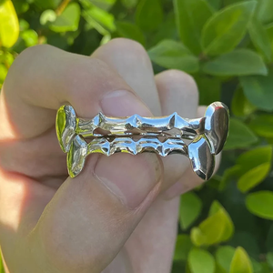 Grillz dentaire plaqué or véritable 22 carats, style hip-hop, pour bijoux de mode unisexe, à porter au quotidien - Product Image 2