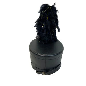 Chapeau Shako de haute qualité en cuir de vachette imperméable, style infanterie napoléonienne française, avec broderie 3D, plume et plaque d'aigle en laiton, pour usage décontracté - Product Image 2
