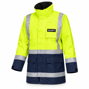 Chaqueta de Invierno Tipo Bomber de Alta Visibilidad Premium, Amarillo/Negro, Alta Visibilidad, Reflectante, de Seguridad, Hecha de Poliéster - Product Image 2