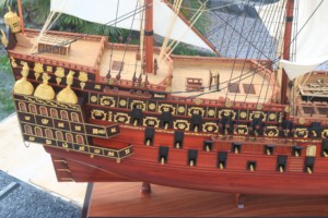 SOVEREIGN OF <b>THE</b> SEAS X LARGE Wood Finished Polished - Handmade Wooden United <b>Kingdom</b> Historic Ship Antique Collectible - Product Image 4