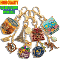 Personalisierter Metall-Schlüsselanhänger USA Reise-Souvenir Acadia Nationalpark Alaska Frontier Emaille-Schlüsselring Touristen-Geschenkartikel