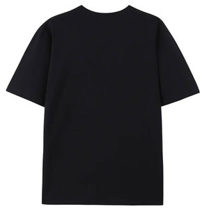 T-shirt à manches courtes pour homme, col rond, noir, coupe classique, 100% coton jersey, respirant, 180g, imprimé à l'écran - Product Image 2