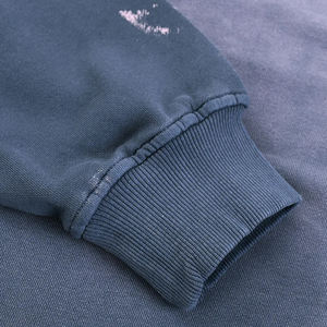 Sweat-shirts pour hommes en molleton français 100% coton de haute qualité, personnalisés, pour le sport, la gym, le hip-hop, avec impression sérigraphique, lavage à l'acide, luxe - Product Image 6