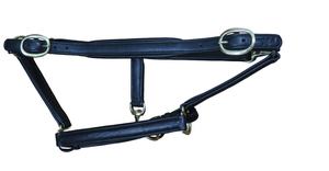 Harnais de cheval anatomique rembourré en cuir souple de haute qualité, écologique, avec boucle en laiton et sangle de nez à surpiqûres fantaisie, pour la compétition et l'exportation - Product Image 3