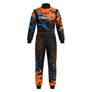 Combinaison de course de karting haut de gamme |   Uniforme de pilote de karting personnalisé, impression par sublimation, polyester ignifuge, auto-moto - Product Image 1