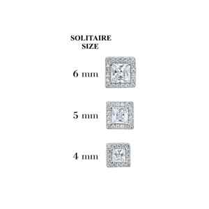 luxury 925 sterling silver high carbon diamond stud <b>earrings</b> women fine jewelry for engagement wedding party anniversary gift - Product Image 4
