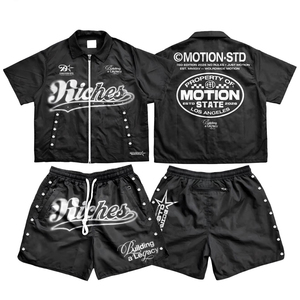 <b>Men</b> Short Sleeve Windbreaker Clothing Set Casual <b>Summer</b> <b>Jacket</b> with Matching Shorts Comfortable Daily Apparel - Product Image 4