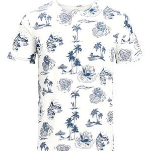 เสื้อยืดคอกลมแขนสั้นผ้าฝ้าย100% คอกลมพิมพ์ลายออกแบบได้เองเสื้อยืดถักป้องกันการเกิดฝ้าสำหรับผู้ชาย - Product Image 3