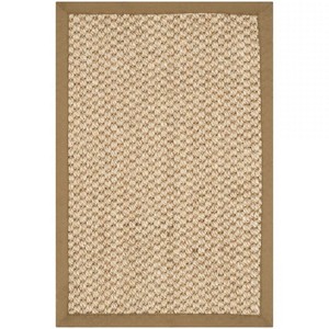 Natural Jute Area <b>Rug</b> Black Border Handwoven Carpet Eco Friendly Living Room Bedroom Coastal <b>Boho</b> Floor Decor - Product Image 1