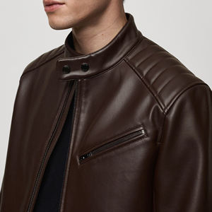 Chaqueta de Cuero para Hombre, de Alta Calidad, Cómoda y a Precio Accesible, Nueva Llegada, Chaqueta de Cuero de Moda para Hombre - Product Image 3