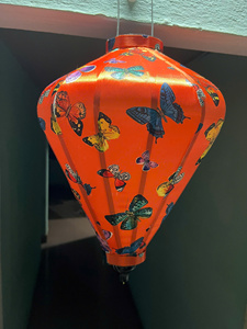 Linternas de Seda Jacquard, Linternas Decorativas de Bambú y Seda para Bodas, Jardines, Restaurantes, Linternas de Seda Vietnamitas - Product Image 6