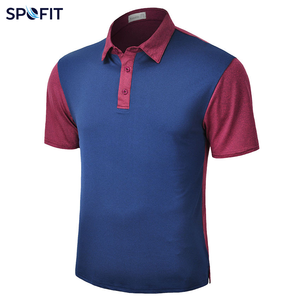 <b>Men's</b> <b>T</b>-<b>shirts</b> Solid Knitted Spandex/Polyester Short Sleeve Casual Plain Dyed Anti-Wrinkle <b>Cool</b> Dry Contrast Collar <b>Shirts</b> - Product Image 6
