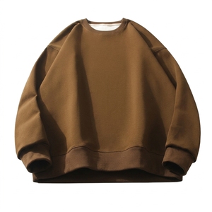 Sudadera de Forro Polar Grueso Oversize con Hombros Caídos para Hombre, Estilo Casual de Invierno, Sudadera Personalizada con Bordado - Product Image 4
