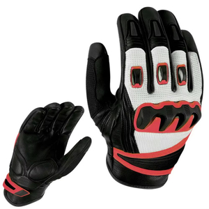High Quality Summer Full Finger Riding <b>Gloves</b> Urban Style Denim Motorbike <b>Leather</b> Breathable Motorcycle <b>Gloves</b> for <b>Men</b> - Product Image 4