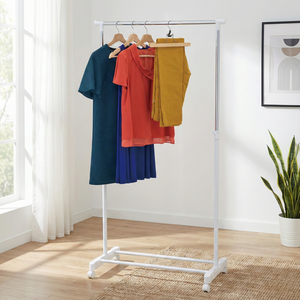 ราวตากผ้าโลหะปรับระดับได้อเนกประสงค์ ประกอบง่าย เป็นมิตรกับสิ่งแวดล้อม สำหรับจัดเก็บของใช้ในบ้าน ขายส่ง - Product Image 1