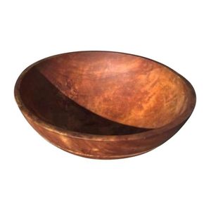 Tazón de madera duradero hecho a mano, grande, redondo, de madera maciza, para mezclar ensaladas y para fiestas. - Product Image 4