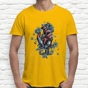 Camiseta Transpirable con Estampado por Transferencia de Calor, Camiseta de Algodón con Estampado DTF para Hombre, Manga Corta, Suave y Transpirable, Estilo Casual - Product Image 2