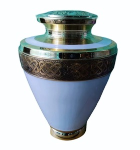 High on Demand Metal Funeral Supplies Urns for Human Ashes Used as Home Decorative Items from Indian Supplier - Product Image 2