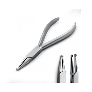 Alicates Ortodónticos Manuales Rectos y Curvos de Acero Inoxidable de Alta Calidad de 14 cm con Punta Serrada, Instrumentos Dentales Clase II - Product Image 3