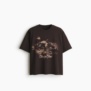 T-shirt unisexe coupe oversize décontractée style streetwear en coton à col rond et épaules tombantes – T-shirt décontracté et tendance - Product Image 1