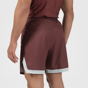 Men's Martial Arts Wear <b>Linen</b>/Cotton Oxford Quick Dry Mid Waist Zipper Fly Grappling Muay Thai <b>Knee</b>-<b>Length</b> <b>Shorts</b> - Product Image 3