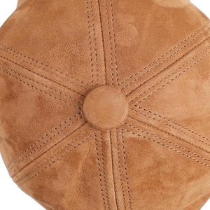 Casquettes de baseball unisexes en cuir suédé véritable pour hommes et femmes - Sangle arrière réglable, vente en gros, mode personnalisée, OEM, prix abordable - Product Image 6