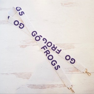 CRYSTAL <b>CRAFT</b> Handmade Embroidered Beaded Purse Strap with Glass Beads Fabric Custom Color & Personalization - Product Image 3