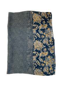 Dupatta pour femmes en coton 100% à imprimé floral bleu, léger et doux pour l'été, vêtement ethnique traditionnel, élégant et stylé, accessoire de mode - Product Image 3