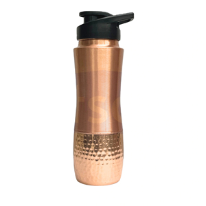 OTSAK Premium Sipper Copper <b>Bottle</b> with hammered Portable Copper Water <b>Bottle</b> Lids 26oz <b>750ml</b> - Product Image 1