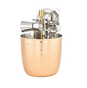 Ensemble de shakers à cocktails en cuivre de qualité supérieure, kit d'outils de barman avec récipient martelé, accessoires de bar durables, ensemble d'outils - Product Image 1