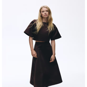 Vêtements de sport athlétiques pour femmes, tenue de sport pour la gym, haut court de yoga, débardeur, t-shirt de sport à manches courtes pour femmes, décontracté, OEM - Product Image 5