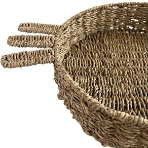 Artisan Eco-friendly Seagrass Woven Carrot Shaped Storage <b>Tray</b> Decorative Serving Plate <b>For</b> Kids Room Home <b>Decor</b> From Vietnam - Product Image 3