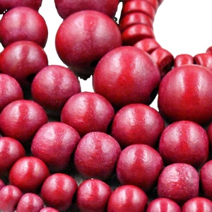 ลูกปัดไม้สีน้ำตาลล้วนรูปร่างแบบกำหนดเองและสีลูกปัดไม้ที่มีรูปร่างและขนาดผลิตด้วยมือสินค้าอินเดีย - Product Image 1