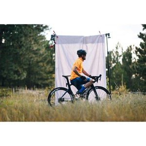 Cuissard de cyclisme ajusté pour homme en Spandex et Polyester, séchage rapide, imprimé bleu-orange, pour adulte, longueur courte - Product Image 2