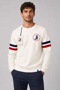 Sweat-shirt pour homme en coton lourd de qualité supérieure, col rond, intérieur en polaire doux, confortable, streetwear urbain, fabrication artisanale - Product Image 2