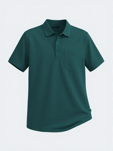 Polo personnalisé pour homme, fabricant OEM, manches courtes, tissu polyester, impression de logo - Product Image 3