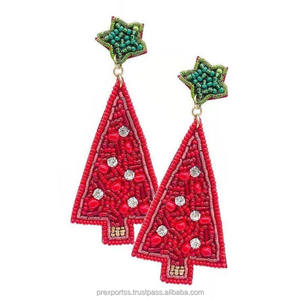 Spooky Laiton Perlé Boo Hoop Boucles D'oreilles Fête D'Halloween | Perle De Rocaille À La Main À La Mode Bijoux De Vacances Cadeau pour Femmes Filles - Product Image 3