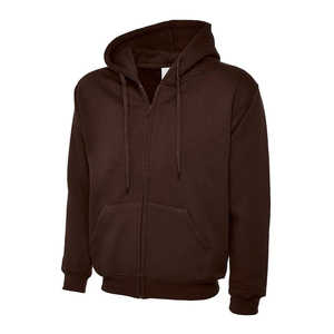 Sweat-shirt à capuche zippé en molleton pour homme, de haute qualité, OEM ODM, personnalisé, nouvelle tendance, couleur unie, coupe classique, en coton, décontracté, pour l'automne - Product Image 5