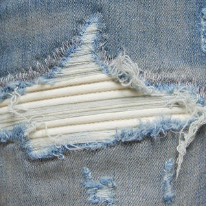 Jeans de mezclilla para hombre, lavados a la piedra, ajustados, rasgados, de cintura media, pierna recta, casuales, de algodón tejido, para primavera - Product Image 4