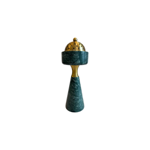 Handmade Eco-Friendly Wood/Resin Bakhoor Incense Burner Green Resin Base High-class Home Decor All-Season Incense <b>Diffuser</b> - Product Image 2