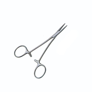 Pinzas Curvas de Precisión Kelly, Acero Inoxidable Plateado, Pinzas de Bloqueo Manual, Certificación CE Clase II para Uso Médico y Dental - Product Image 2