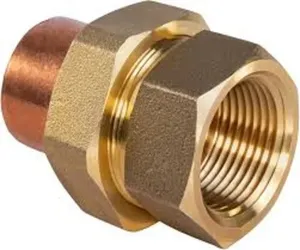 Raccord Union en Laiton, Connecteur de Tuyau, Écrou Hexagonal, Coupleur Robuste, Adaptateur de Plomberie Fileté, Joint Mâle-Femelle, Extension de Tube - Product Image 2