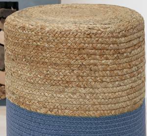 พรมปูพื้นทรงกลมสีดำลายถักแบบโมเดิร์น ทำด้วยมือจากปอกระเจาและผ้าฝ้าย  แบบถักเปีย 2 ชิ้น  เคลื่อนย้ายได้  ปรับแต่งได้  แบรนด์เฉพาะ  ใช้ได้หลายโอกาส - Product Image 3