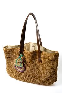 Sac à main en raphia tendance 2026 pour femme – Élégant, écologique, léger, taille personnalisable, avec sangle en cuir – Idéal pour les voyages et l'usage quotidien - Product Image 2