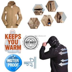 Men’s Camouflage Outdoor Softshell <b>Jacket</b> Lightweight Multi Pocket Stretch Casual Hooded Performance <b>Jacket</b> OEM Manufacturer - Product Image 4