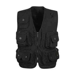 Chaleco de Motociclista de Mezclilla Negra para Hombre TITAN TREAD WEAR, con Cierre, Múltiples Bolsillos, Cuello Cuadrado, Sin Mangas, Transpirable y con Calefacción - Product Image 1